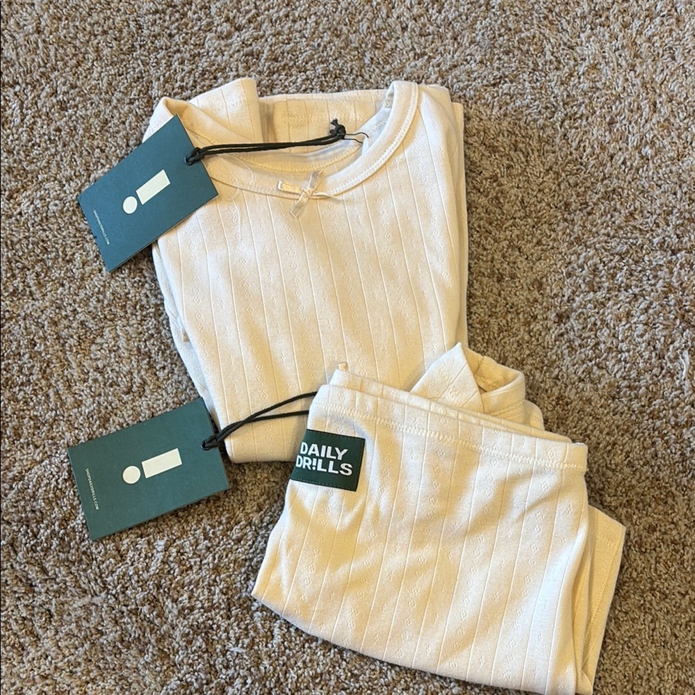 Daily Drills Beige Lounge Set